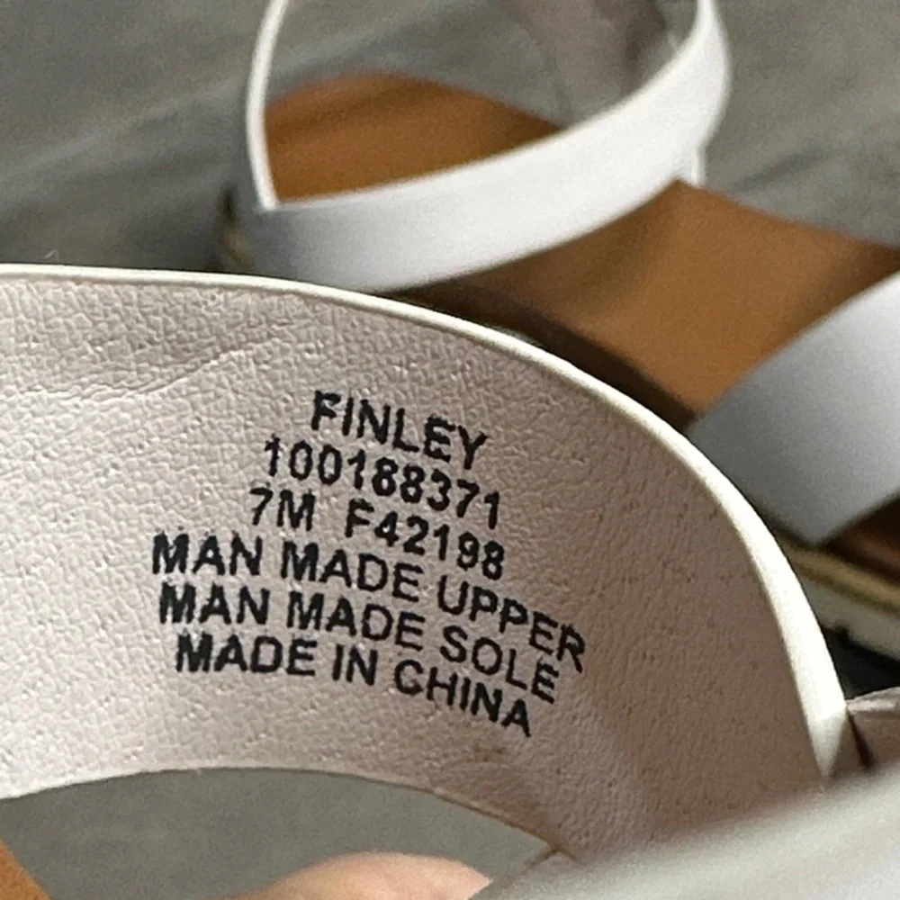 Maison Jules “Finley” White Women's Sandals Size 7